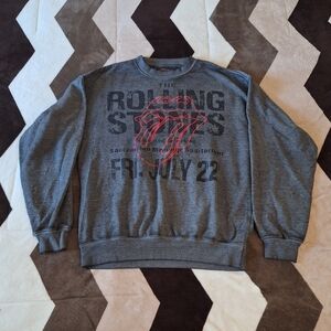Grey Rolling Stones crewneck sweatshirt